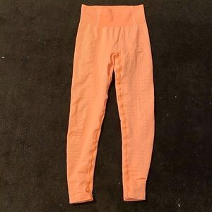 Gymshark Orange Ultra Seamless Leggings